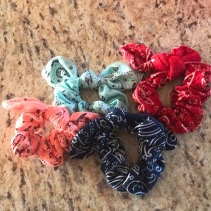 Bandana scrunchies